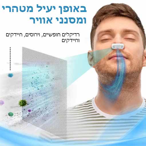 LungShield™ | מסנן נשימה לניקוי הריאות